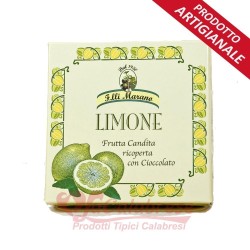  Fillets Lemon covered with choc. extra dark Marano Gr 200