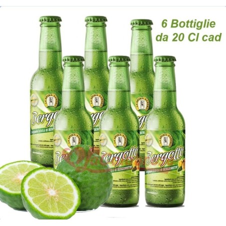 Bergamotte-Erfrischungsgetränk "Bergotto" mit weichem Kohlensäure - 6 Bott. von 20 cl