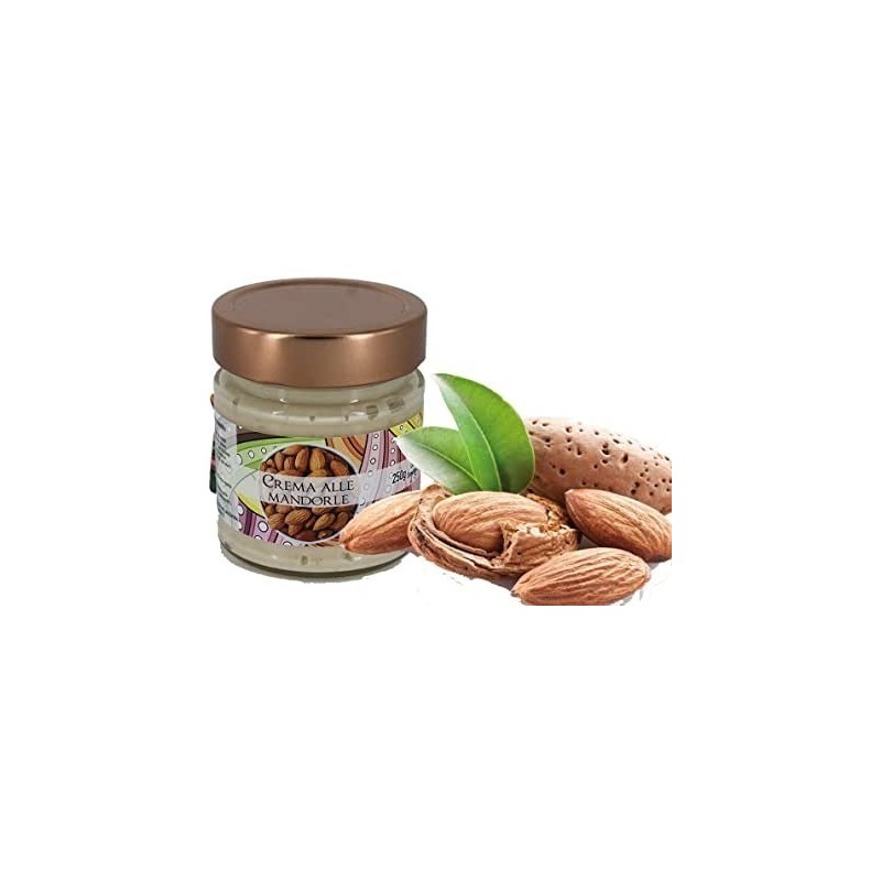 Crema alla mandorla altissima pasticceria Torchia senza conservanti e senza coloranti Gr 250
