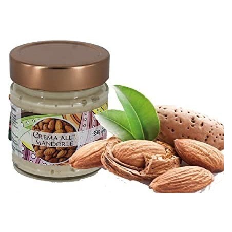 Crema alla mandorla altissima pasticceria Torchia senza conservanti e senza coloranti Gr 250