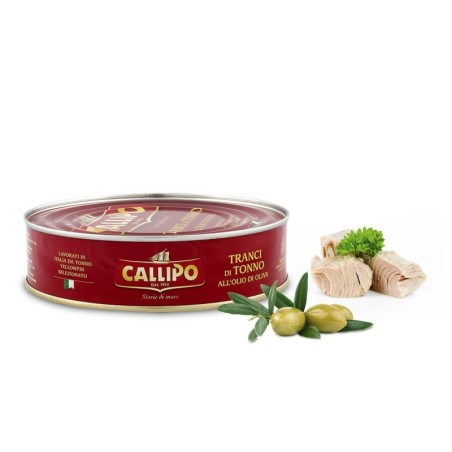 Slices of Tuna Callipo with olive oil 500 gr