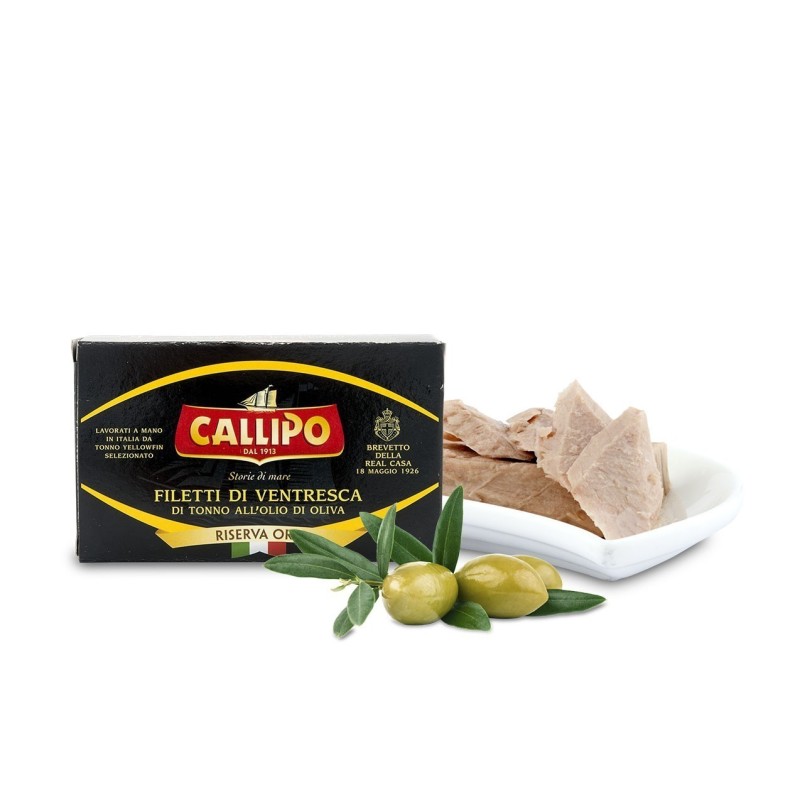 Ventresca-Filets von Gelbflossenthun in Olivenöl