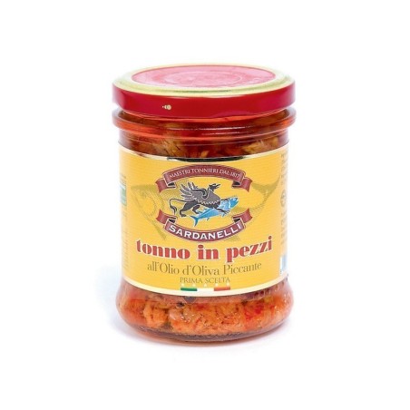Spicy tuna with "Sardanelli" olive oil Gr.200