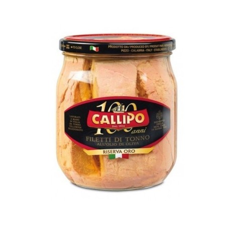 Tuna in olive oil "Callipo" Reserve Gold Gr.550