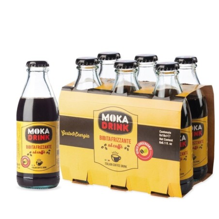 Gassosa al caffè Moka Getränk Kalabresisches Erfrischungsgetränk cl 18 - Packung mit 24 Flaschen