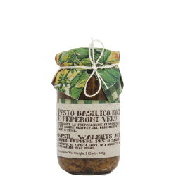 Pesto calabrese con basilico, noci e peperoni verdi Gr 180