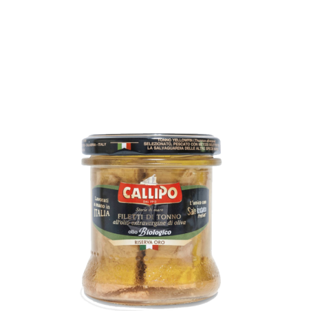 Tuna fillets in organic extra virgin olive oil Gr 150 - Gold Reserve Callipo