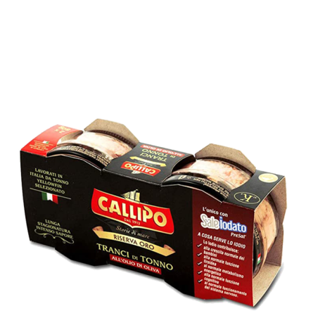 Callipo RISERVA ORO - Tuna in slices in olive oil Gr 80 X 2 glass