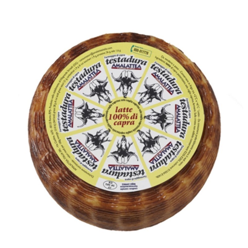 Formaggio di capra semistagionato testa dura 2 kg