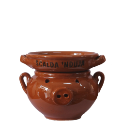 Scalda 'nduja scaldanduja en terre cuite
