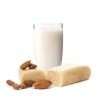 Pain de pâte d'amande pour lait d'amande, granité et glace