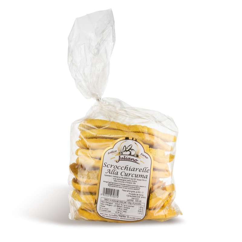 Scrocchiarelle with turmeric Bakery Iuliano gr 450