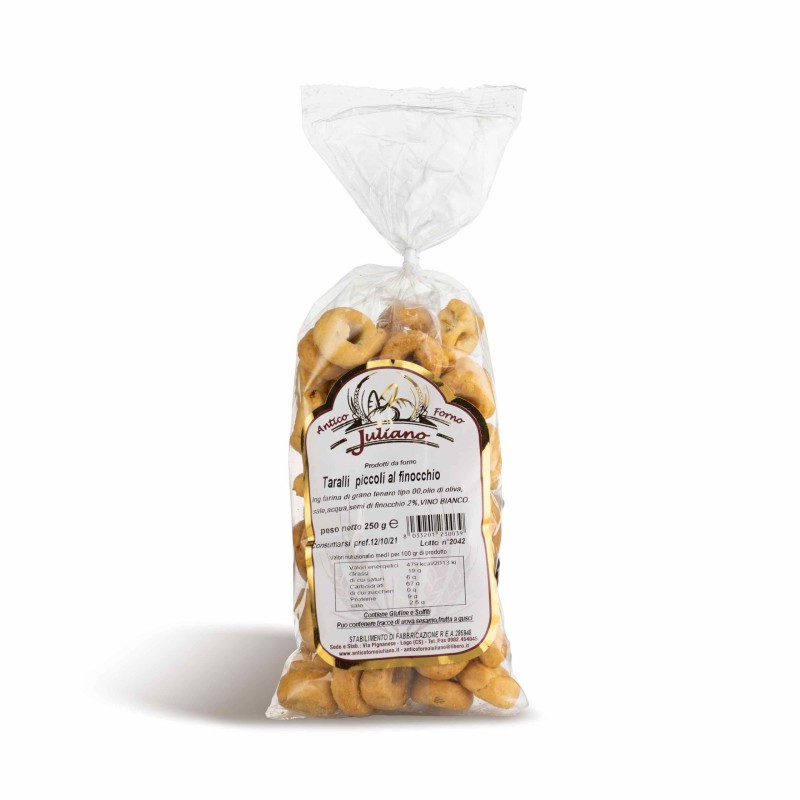 taralli piccoli semi di finocchio iuliano