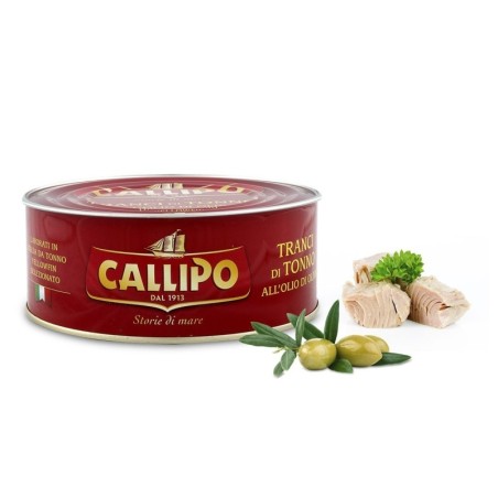 Slices of tuna callipo with olive oil box 1,7 kg