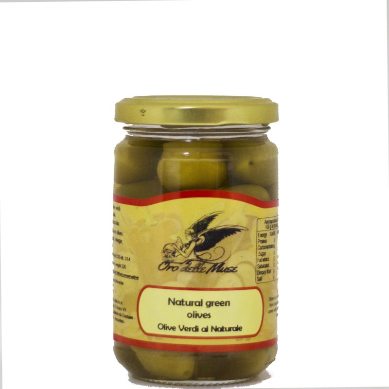 Olive verdi al naturale Calabresi 290 gr
