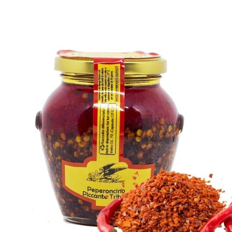 Chopped Calabrian peppers in oil
