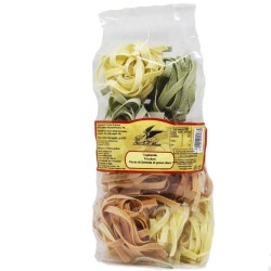 Tagliatelle tricolore con peperoncino Pasta di semola Gr 500