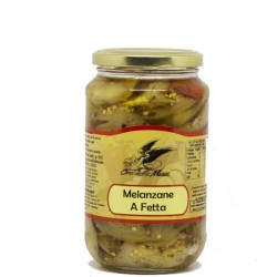 Geschnittene kalabrische hausgemachte Auberginen 580 gr