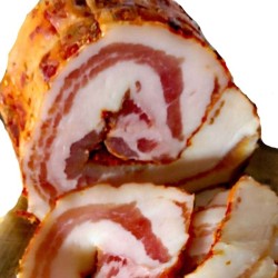 Calabrian artisan rolled bacon slice 500 Gr