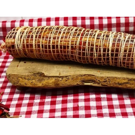 Pancetta arrotolata artigianale Calabrese trancio 500 Gr
