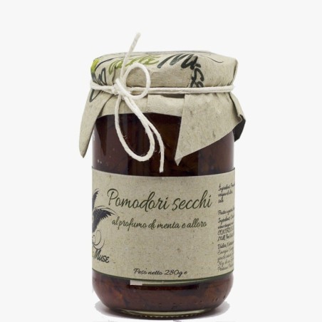 Dried tomatoes, bay leaf and mint in extra virgin olive oil Gr 280