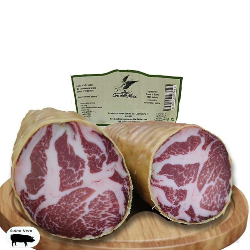 Capocollo capicollo artigianale stagionato alta qualità Gr 600