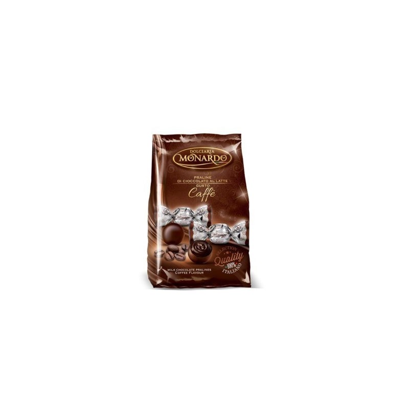 Chocolate pralines filled with Monardo coffee