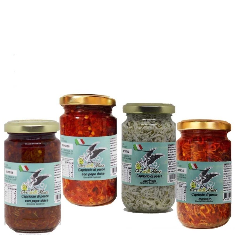 Kit Calabrese capriccio de poisson sucré et épicé, capriccio de poisson mariné épicé et sucré