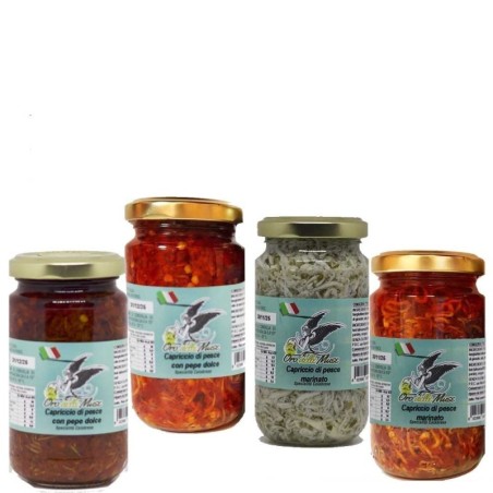 Kit Calabrese capriccio de poisson sucré et épicé, capriccio de poisson mariné épicé et sucré