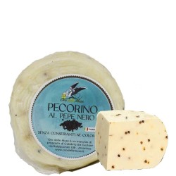 Pecorino Calabrese frais au poivre noir forme 1 KG