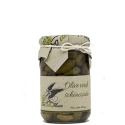 Olives vertes écrasées à l'huile d'olive Gr 280