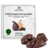Dried Dottato figs covered in dark chocolate