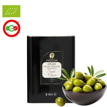 Olio Extra Vergine di oliva Bio Calabrese latta 3 lt