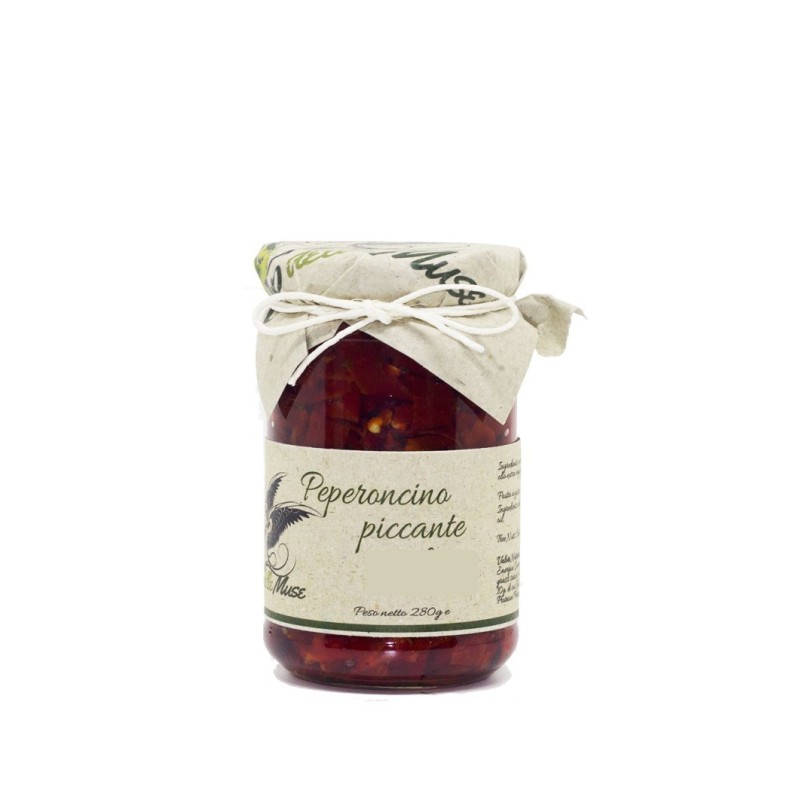 peperoncini piccanti interi calabresi in olio di oliva oro delle muse