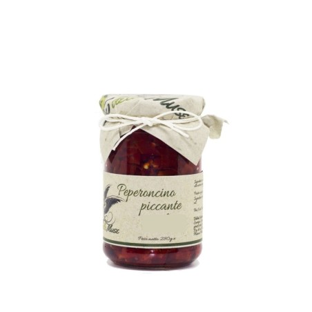 peperoncini piccanti interi calabresi in olio di oliva oro delle muse