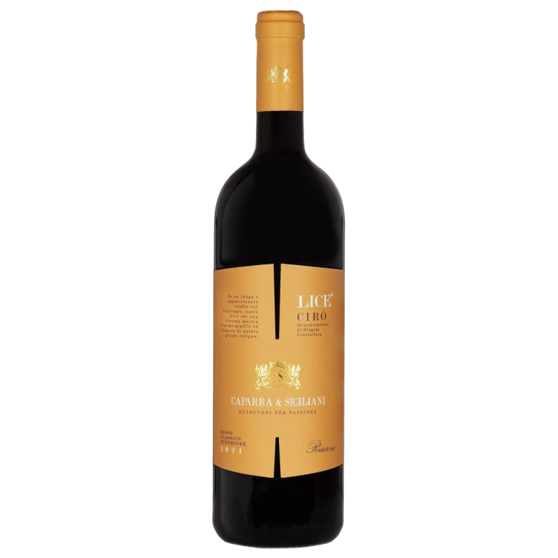 Poux du vin rouge Gaglioppo Caparra & Siciliani