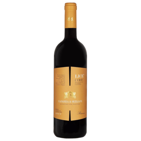 Poux du vin rouge Gaglioppo Caparra & Siciliani