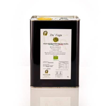 Aceite de oliva virgen extra calabrés 100% orgánico "DU VUGU"