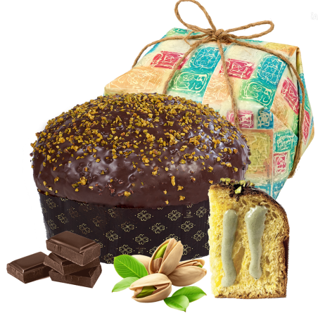 Artisanal pistachio panettone
