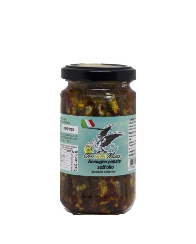 Spicy anchovies in oil 300gr
